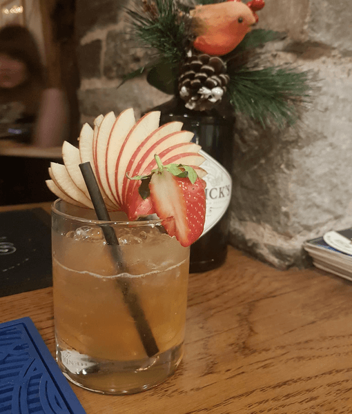 Premium gin and cocktails at The Three Tuns bar